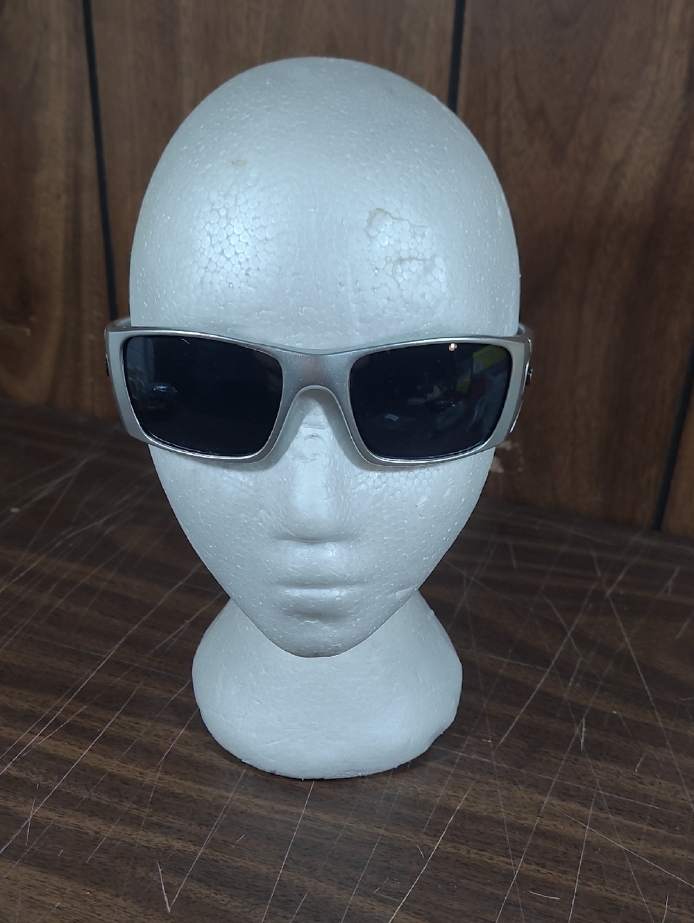 Sleek Silver Frame Black Lens Sunglasses #28